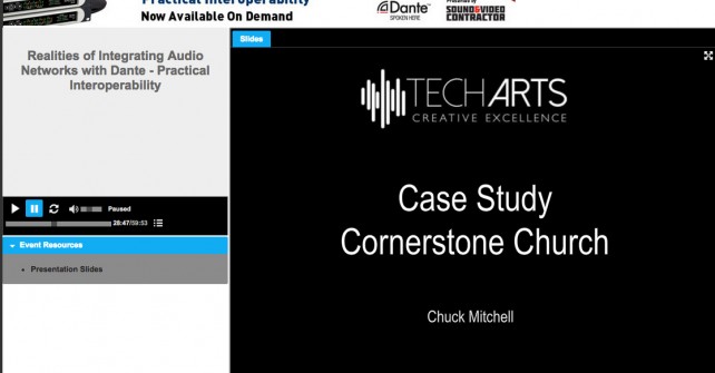 SV&C Webinar: Realities of Integrating Audio Networks with Dante – Practical Interoperability